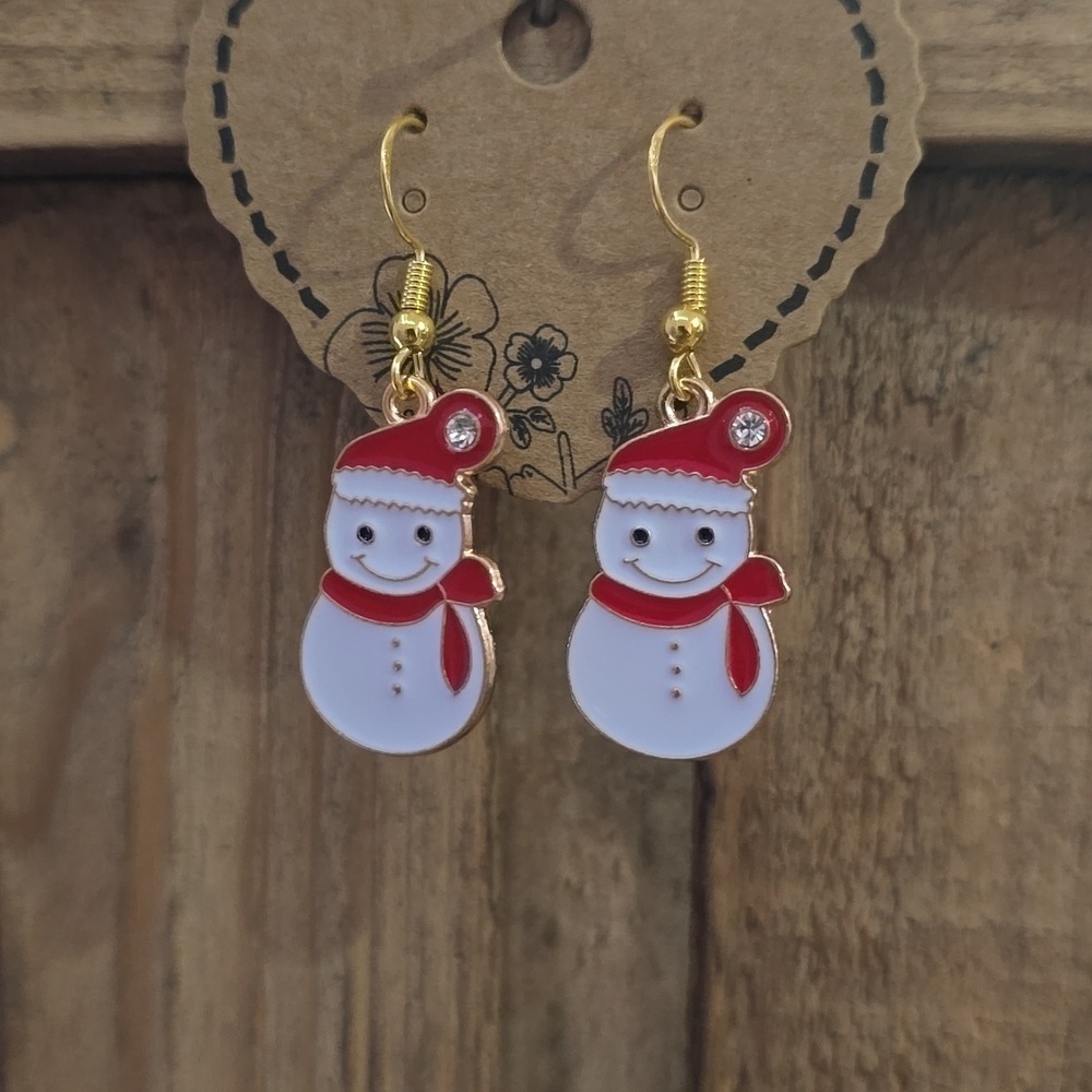 Snowman Earrings